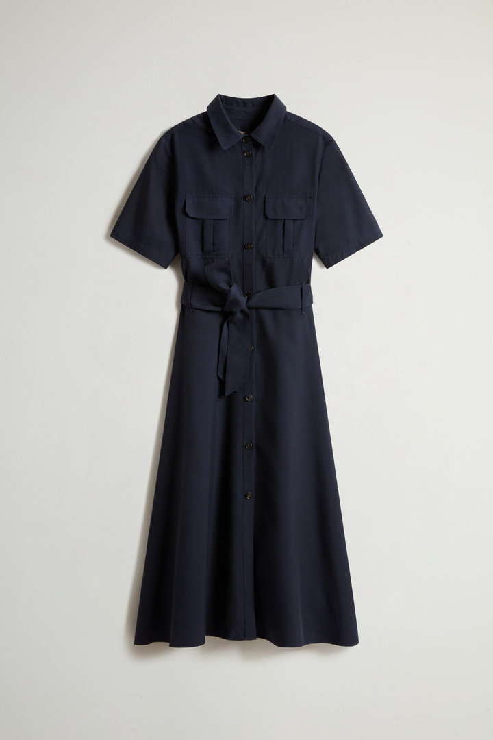 Long Tencel Dress Blue photo 5 | Woolrich