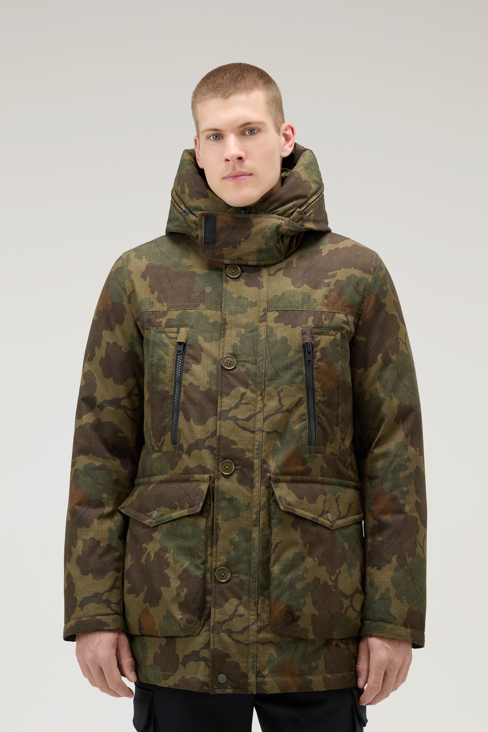 Mitchell Arctic Parka Evolution en coton Ripstop vert | Woolrich