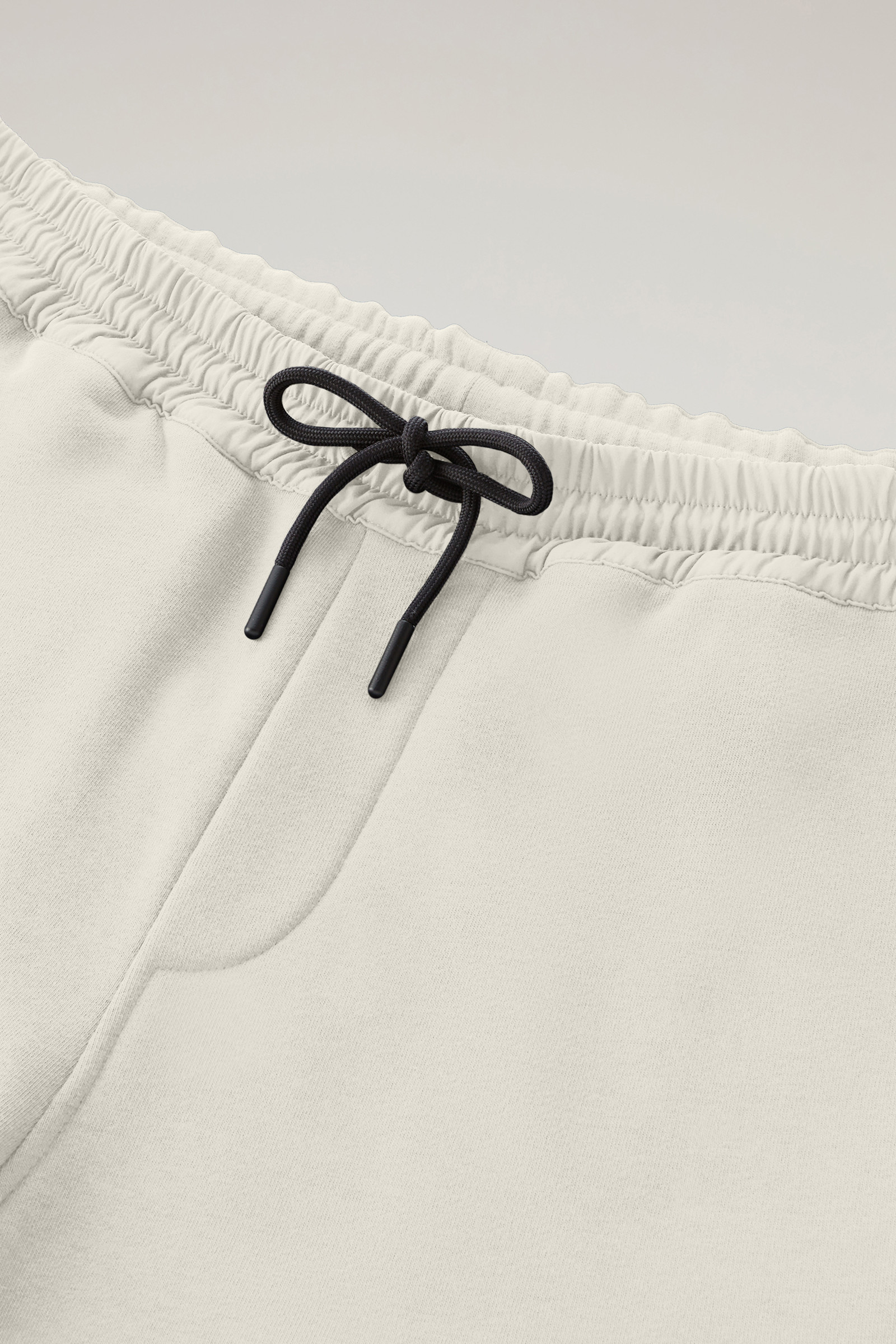 Jogger Pants in Cotton Fleece and Taslan Nylon White photo 5 | Woolrich