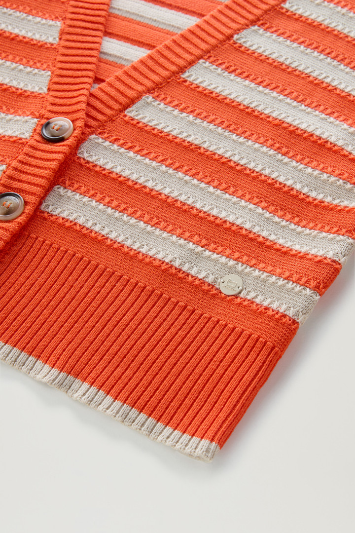 Cardigan en pur coton avec boutons Orange photo 8 | Woolrich