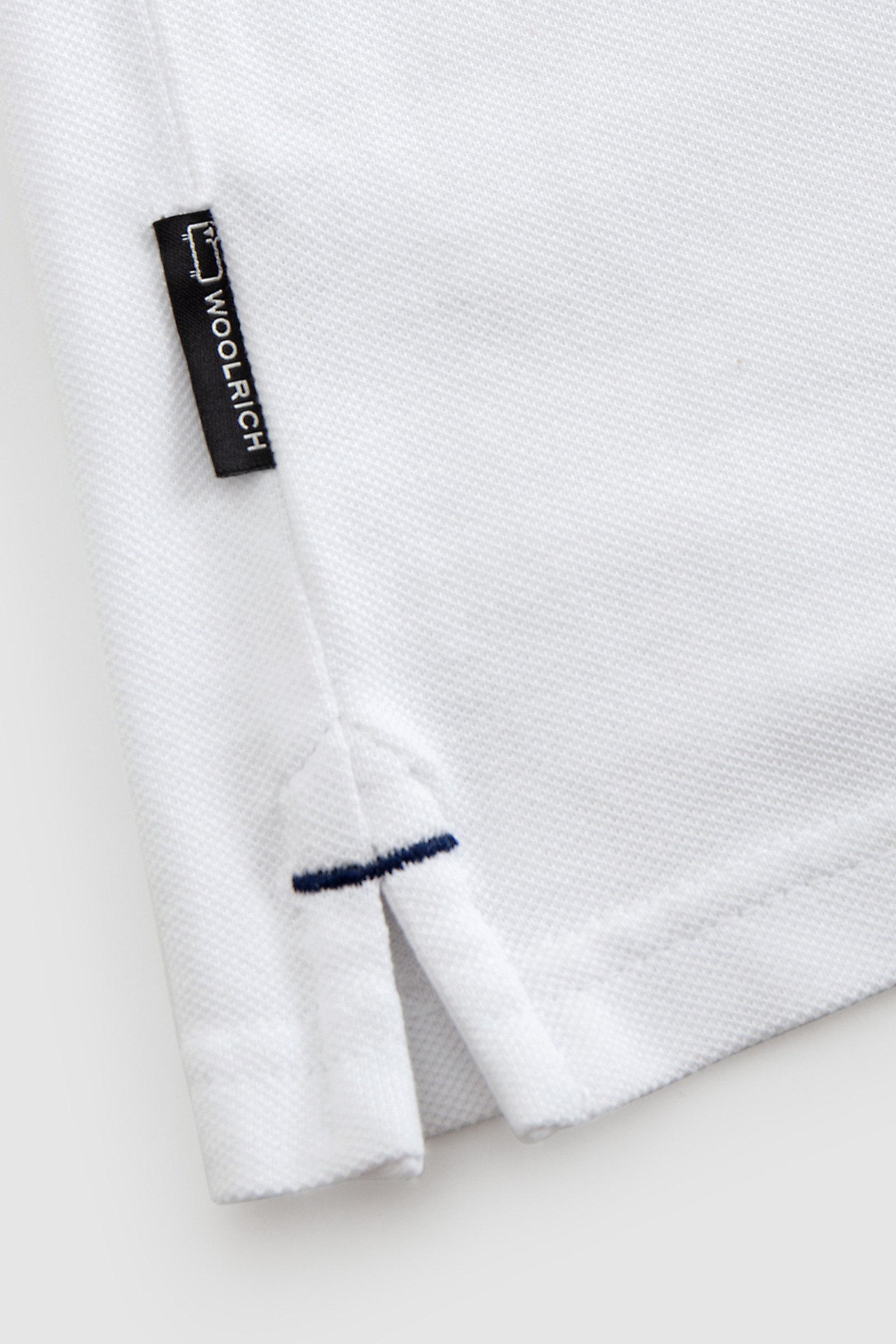 Polo Gracious en piqué de coton extensible blanc photo 6 | Woolrich