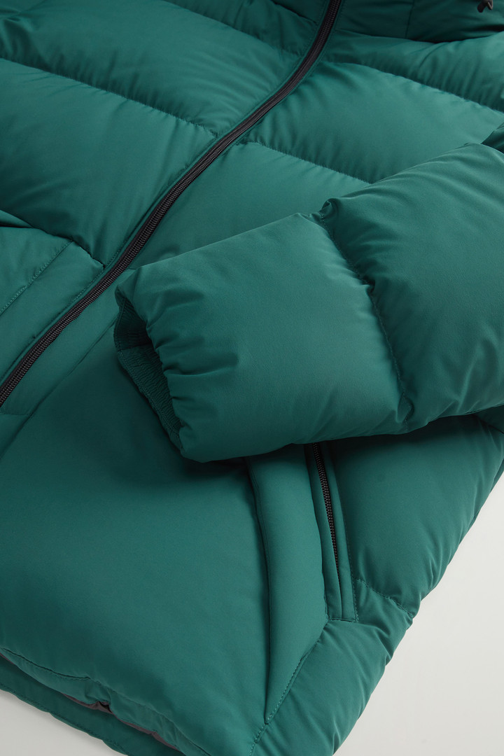 Sierra Supreme Down Jacket in Stretch Nylon Green photo 9 | Woolrich