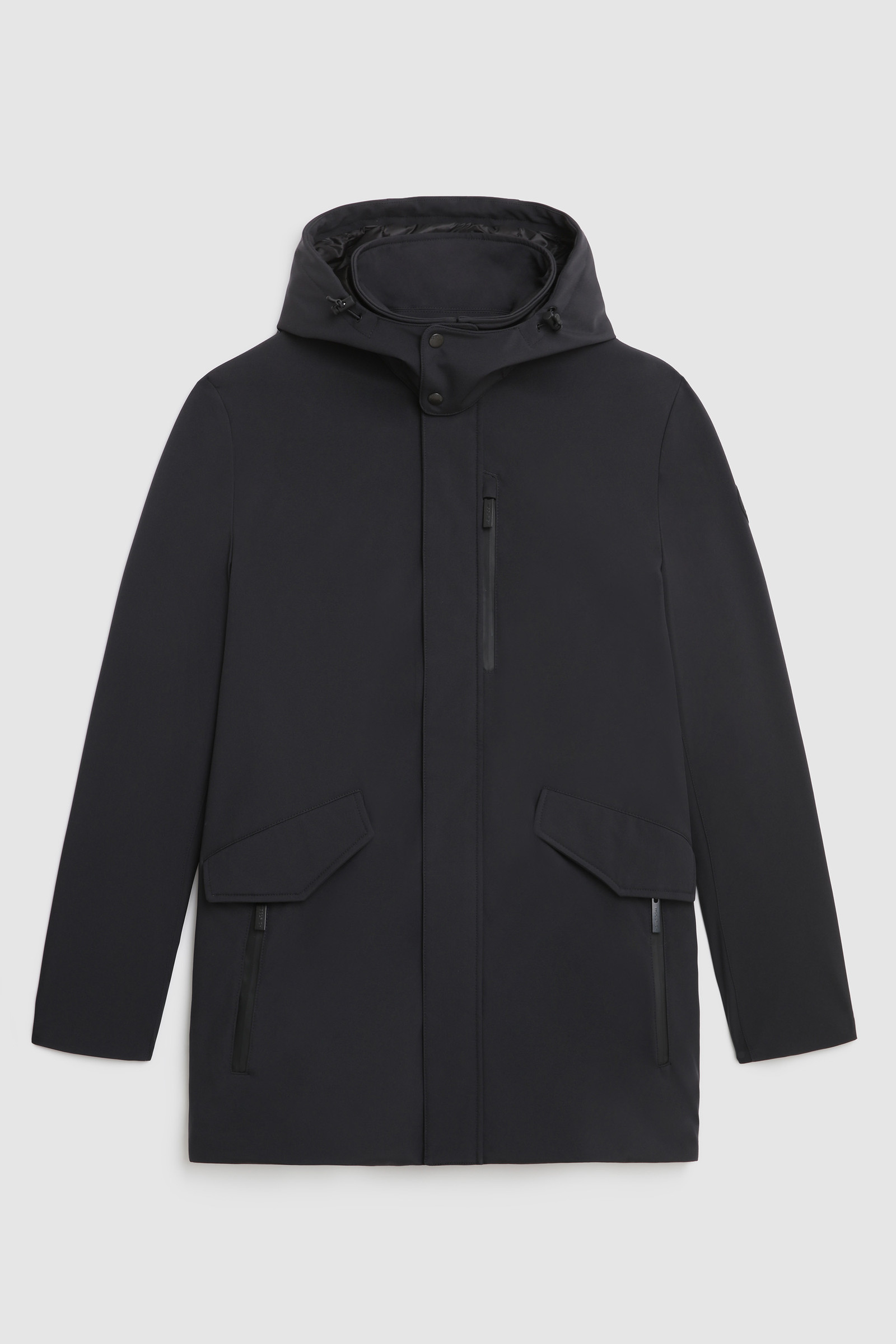 Barrow Mac Soft Shell jack met afneembare capuchon Zwart photo 7 | Woolrich