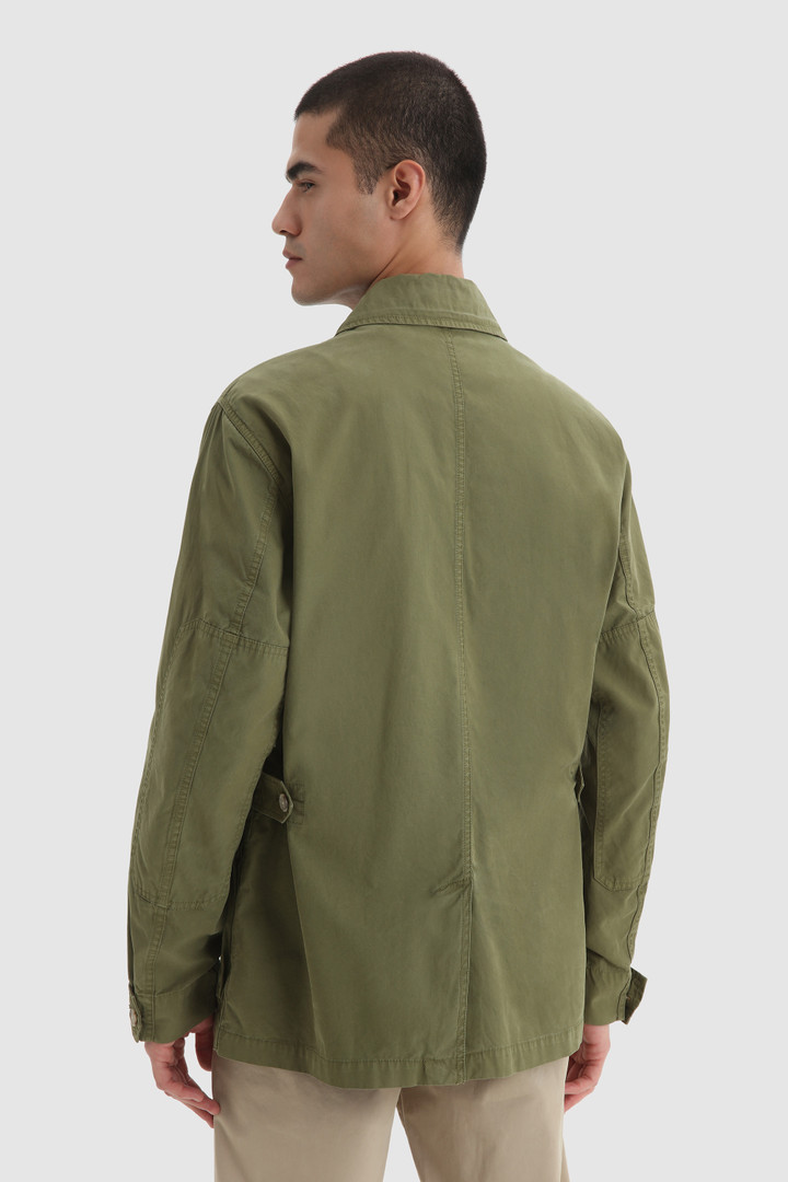 Crew Field Jacket in Soft Garment-Dyed Cotton Green photo 3 | Woolrich