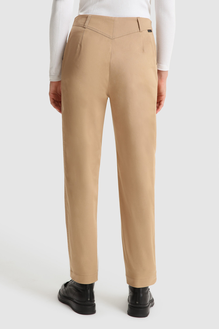 Pantalones chinos de algodón elástico
