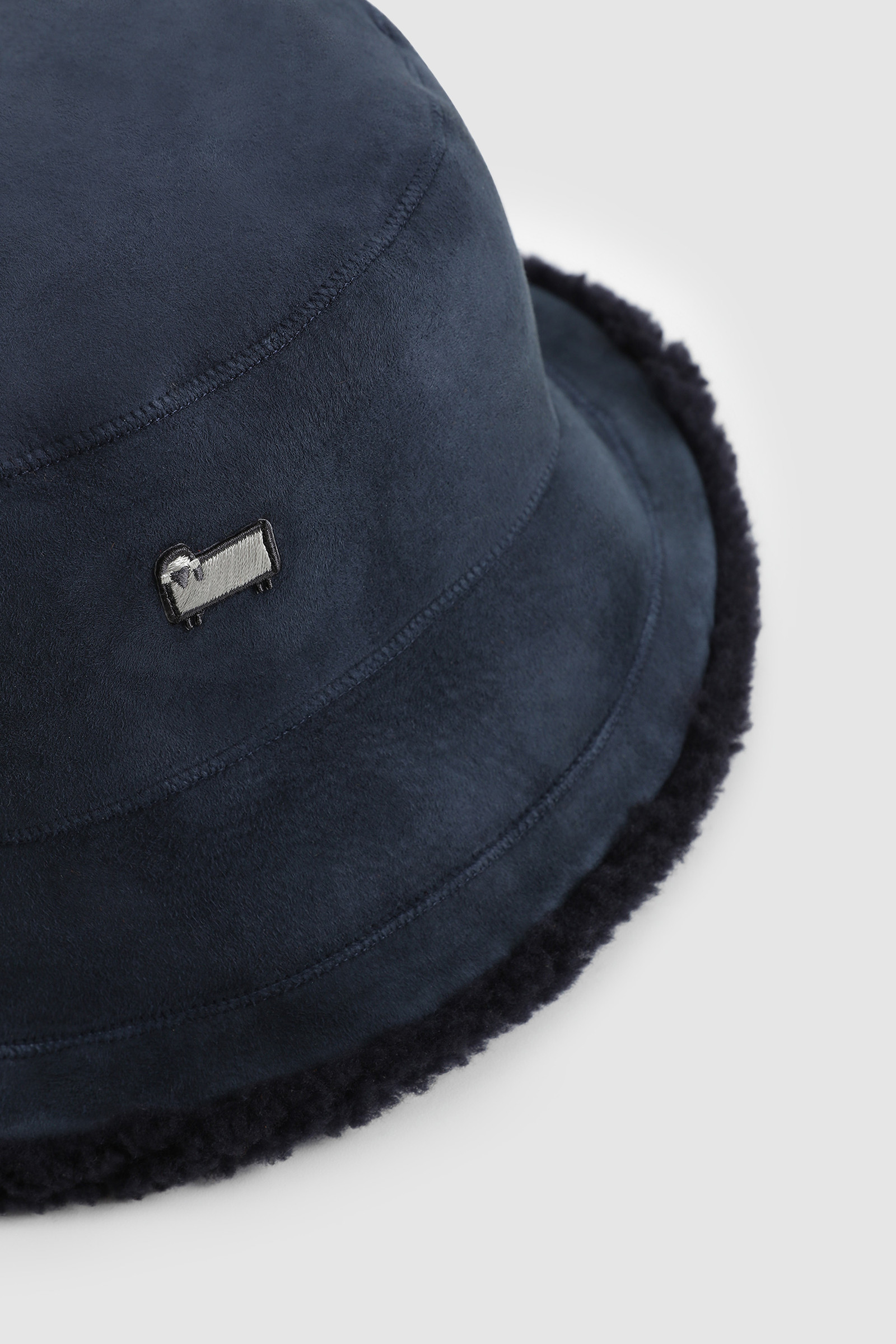 Woolrich X Toasties Reversible Sheepskin Hat Blue photo 3 | Woolrich