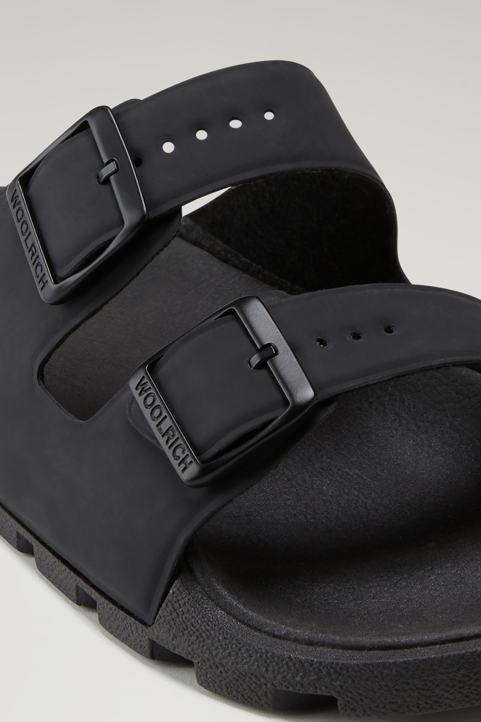 Sandalias de piel vegana con doble hebilla negro photo 5 | Woolrich