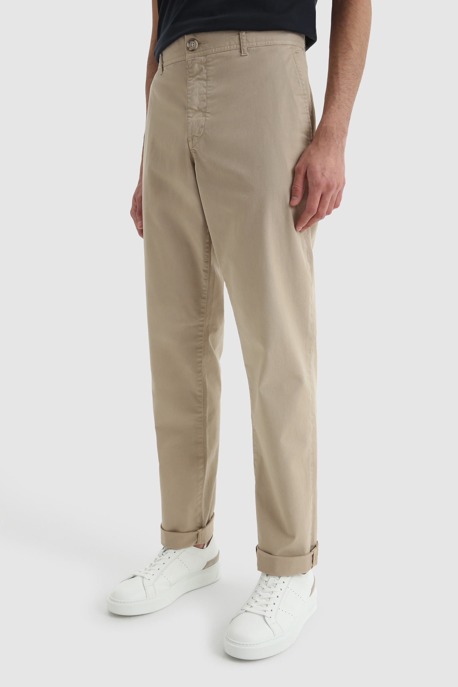 Garment-dyed Chino pant Beige | Woolrich