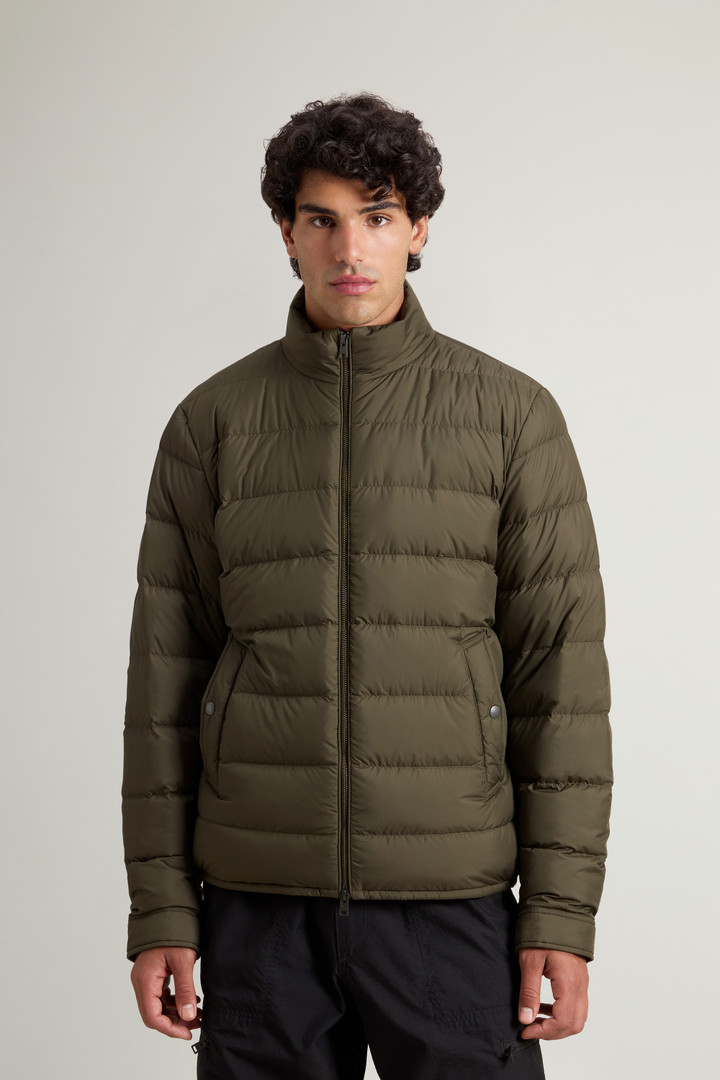 Lightweight Down Jacket in Microfiber Green photo 1 | Woolrich