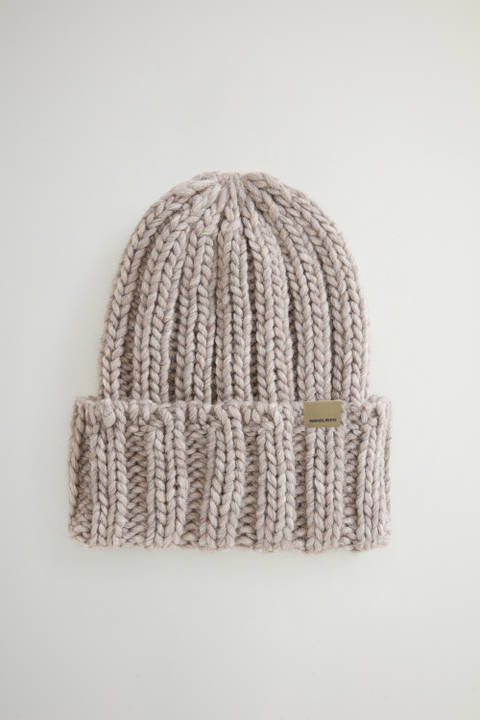 Ribbed Beanie in Wool and Alpaca Blend Gray | Woolrich