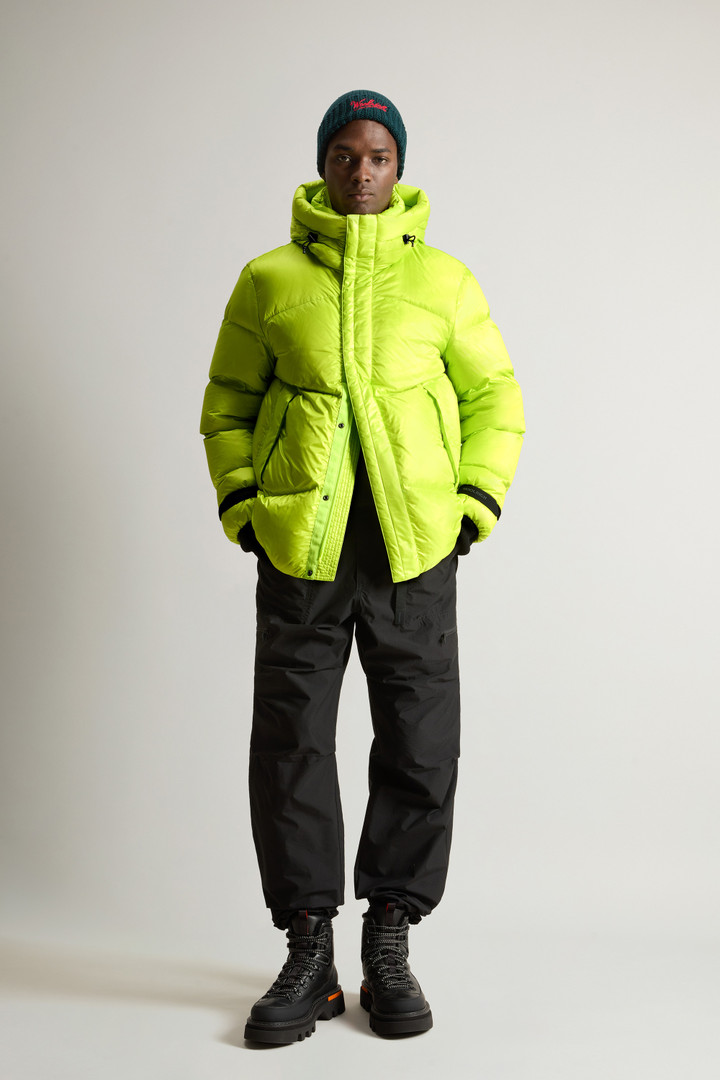 Recycled Pertex Quantum Nylon Down Jacket with Hood Yellow photo 2 | Woolrich