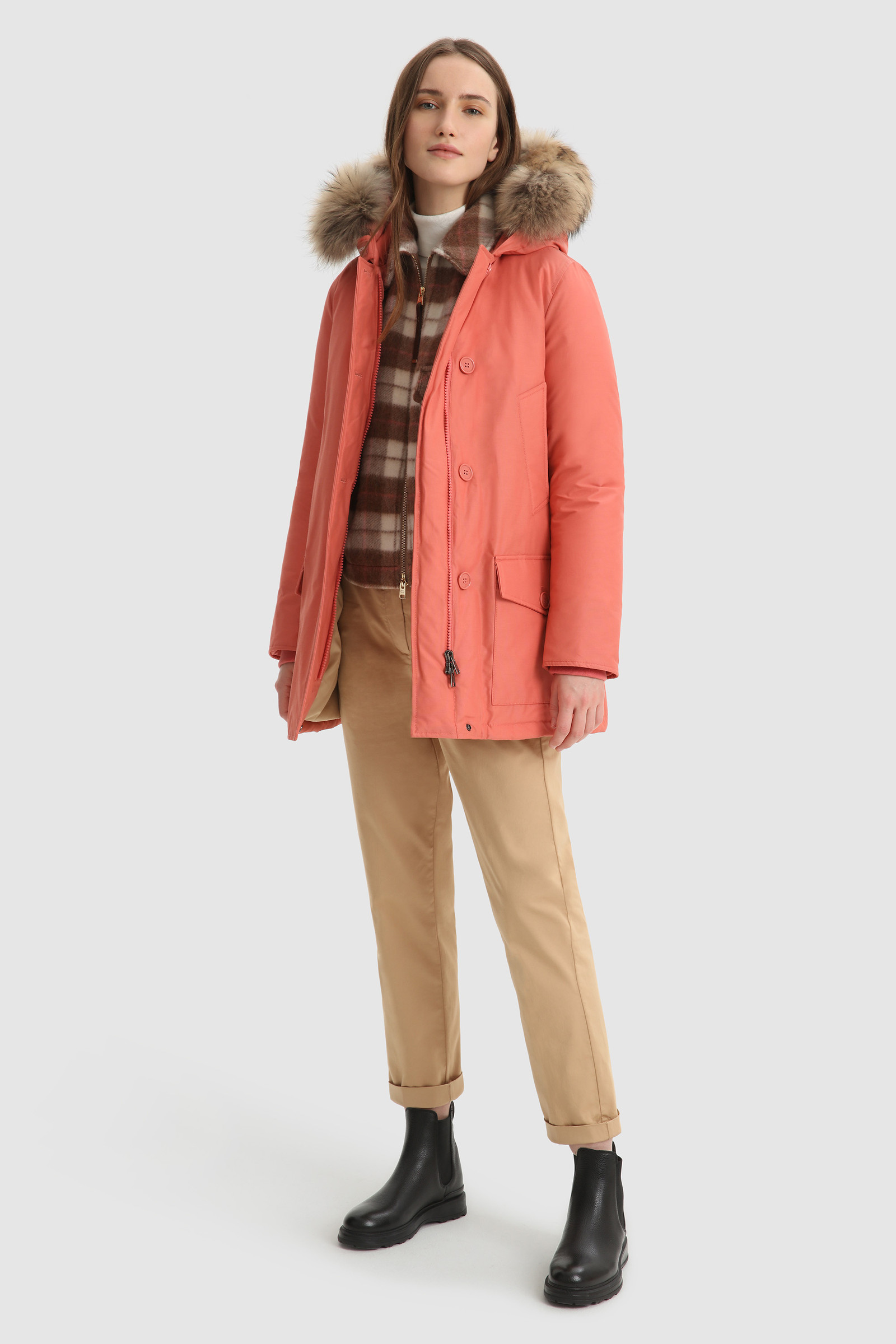 Authentic Arctic Parka with Removable Fur Pink photo 2 | Woolrich