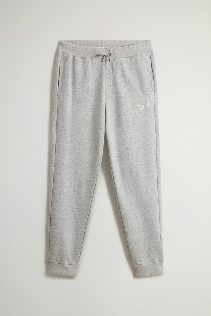 Pantalon en pur coton mouliné molletonné Gris photo 4 | Woolrich