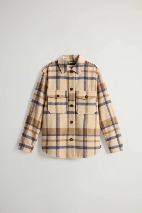 Overshirt in Wool Blend White photo 2 | Woolrich