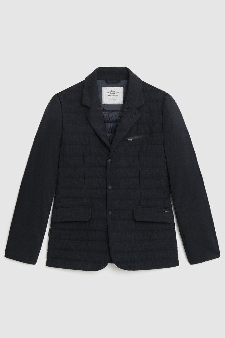 Blazer City en tejido efecto lana de alto rendimiento