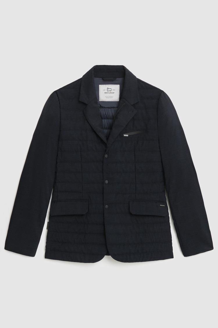 Blazer City en tejido efecto lana de alto rendimiento
