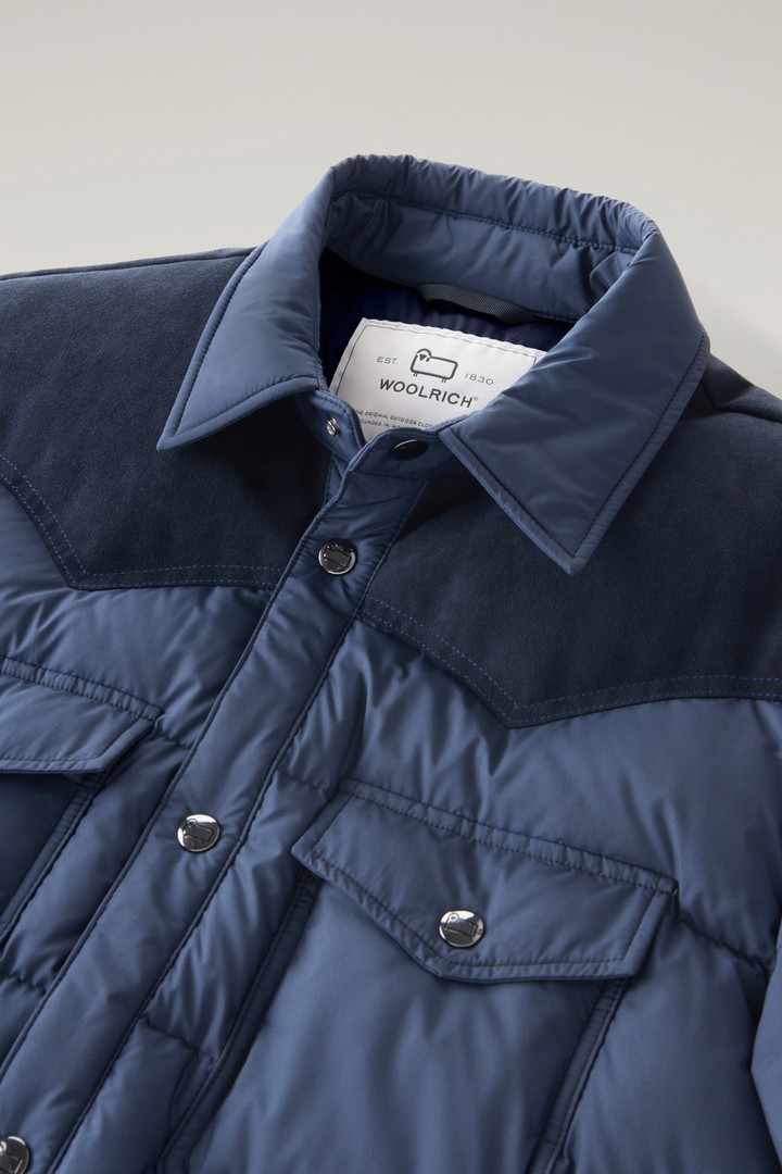 Western Padded Overshirt Blue photo 2 | Woolrich