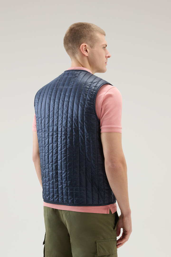 Quilted Vest in Recycled Pertex Quantum Blue photo 3 | Woolrich