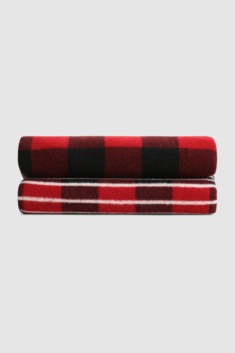Wool blend blanket