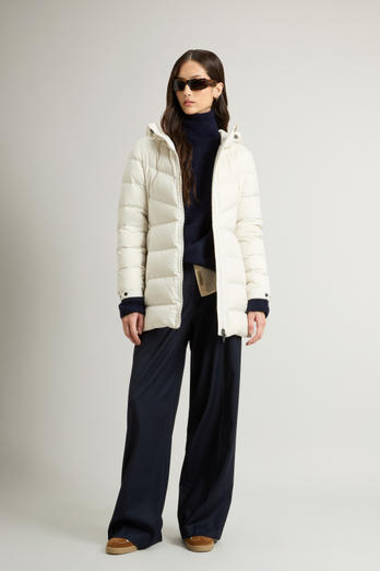 Shirley Down Jacket in Microfiber White | Woolrich