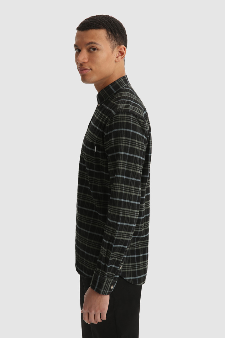 Camisa de corte tradicional en franela de algodón