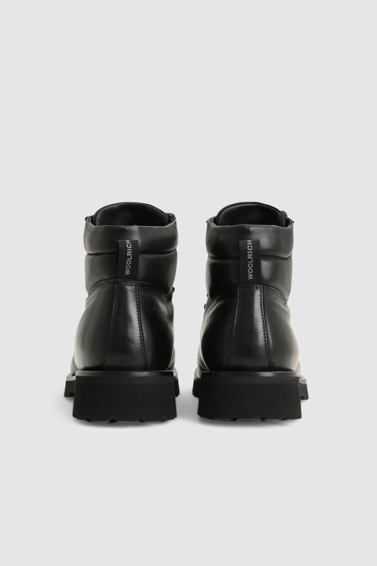 Hiker Stiefel aus gepolstertem Nappaleder