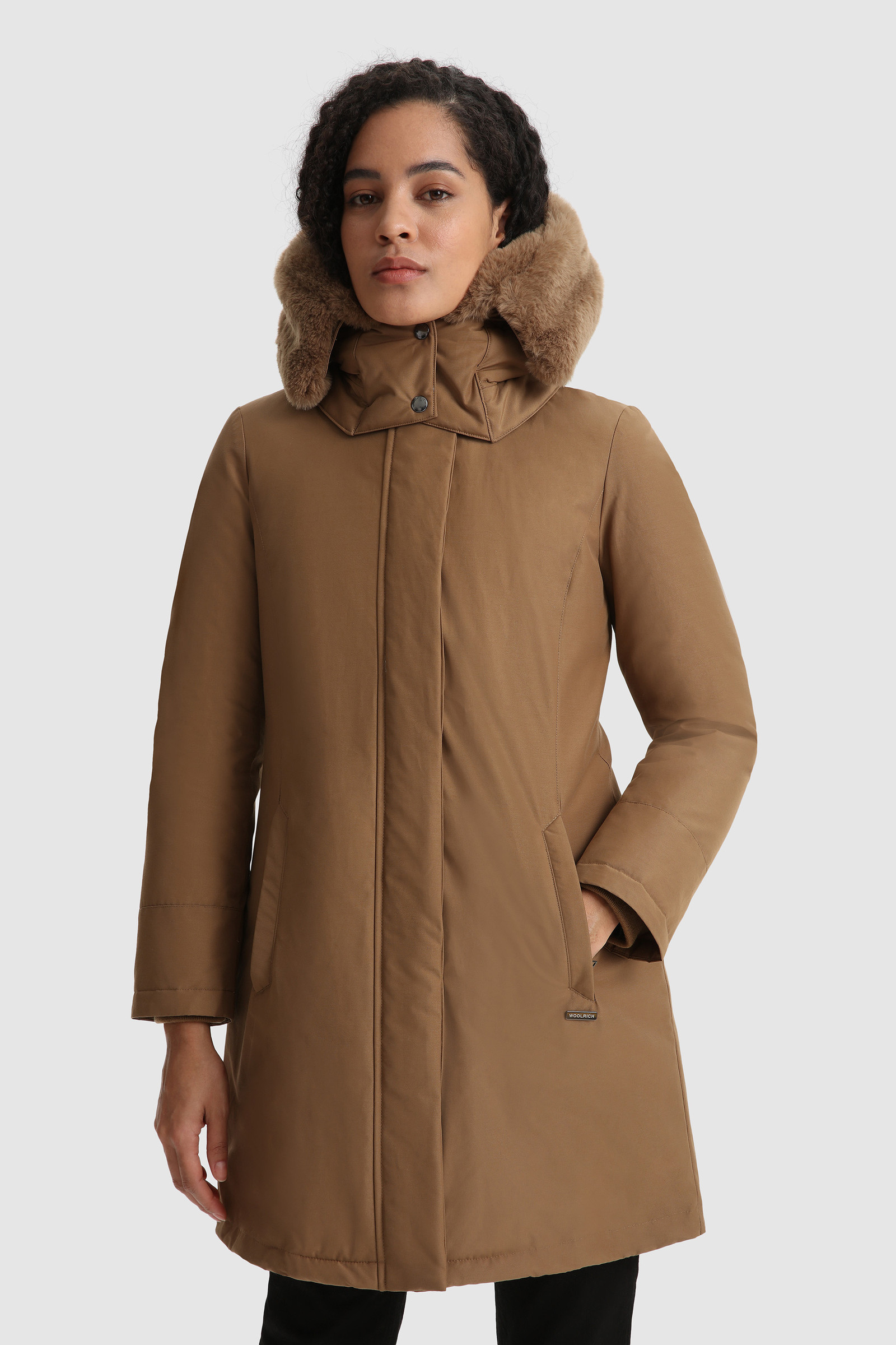 Bow Bridge Parka with faux fur