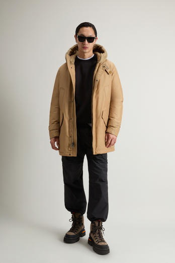 Polar Parka in Ramar Cloth with High Collar Beige | Woolrich