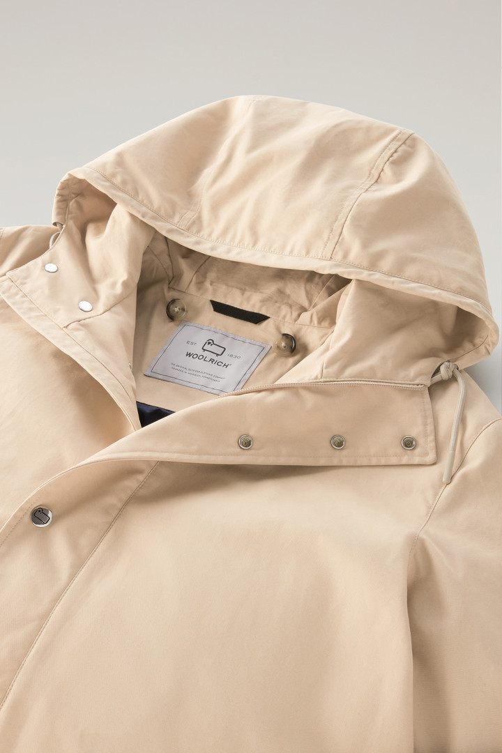 3-in-1 Mountain Jacket in Soft Byrd Cotton with Quilted Detachable Vest Beige photo 3 | Woolrich
