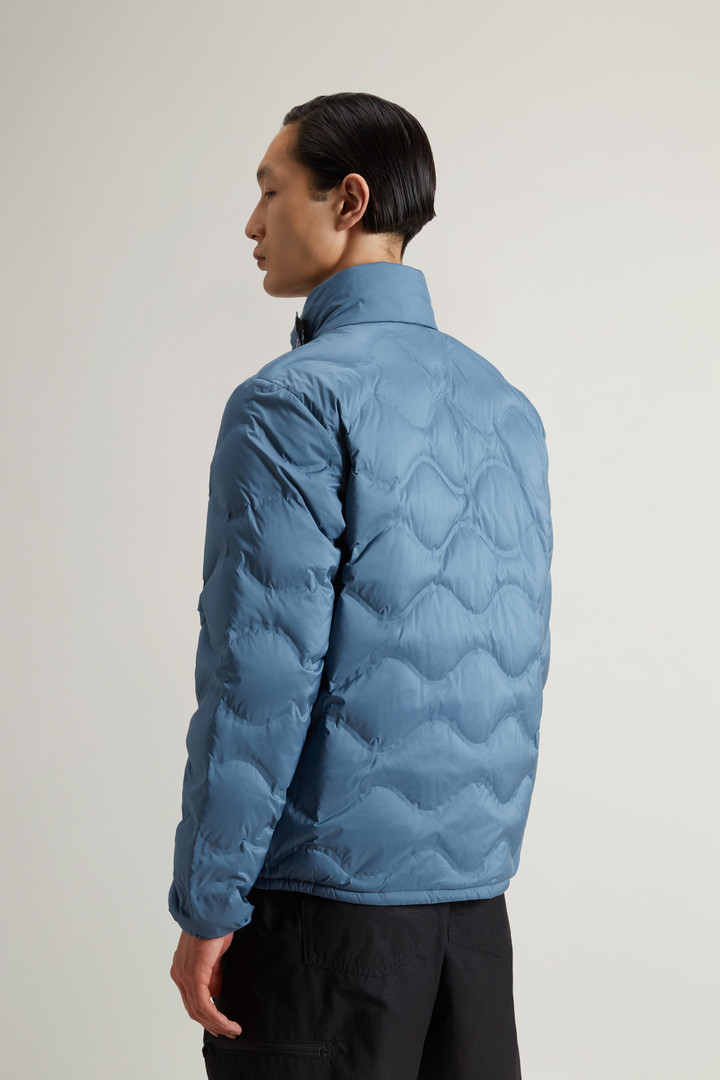 Lightweight Down Jacket in Microfiber with Onion Quilting Blue photo 3 | Woolrich