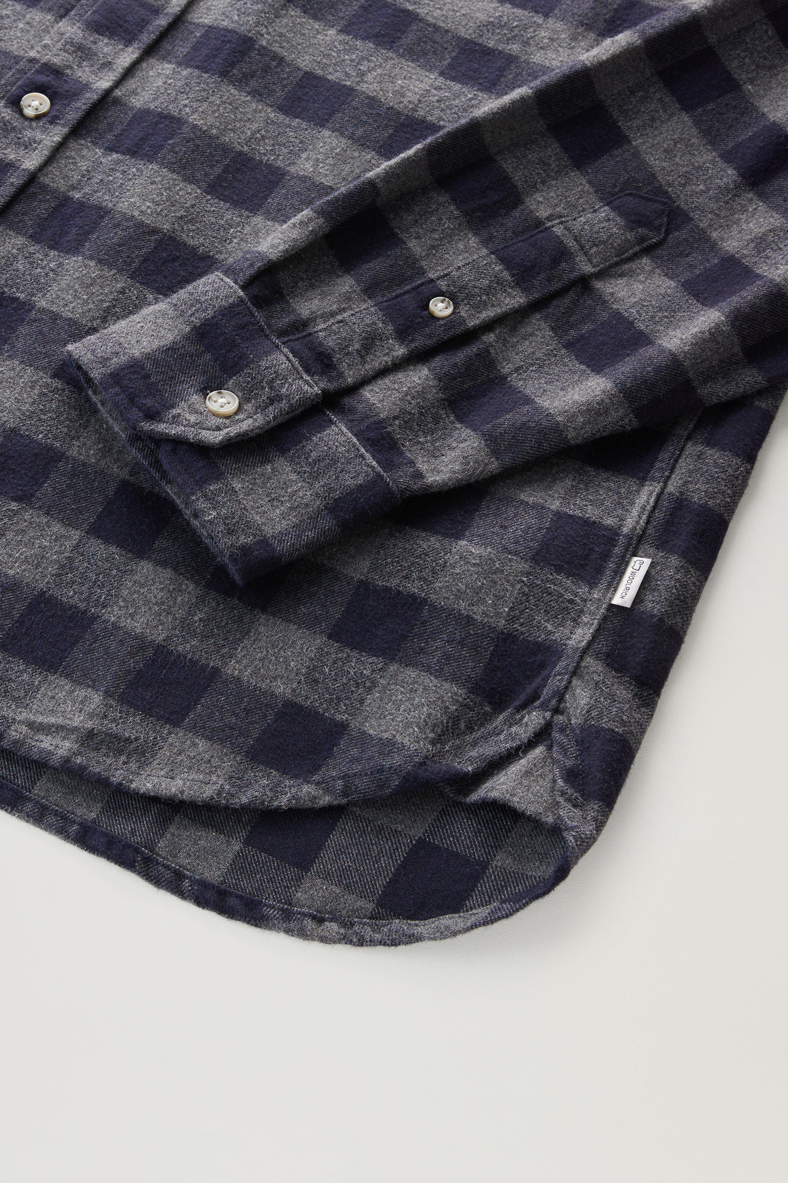 Traditionelles Karoshirt aus Flanell blau photo 7 | Woolrich