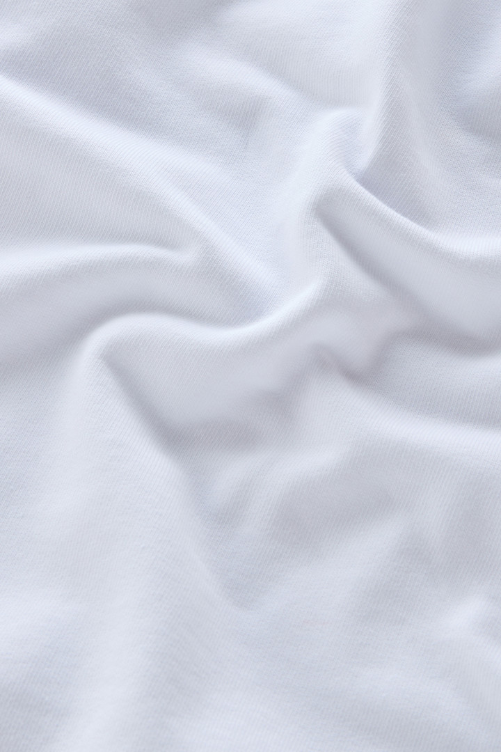 Sweat-shirt à capuche pour fille en pur coton Blanc photo 5 | Woolrich