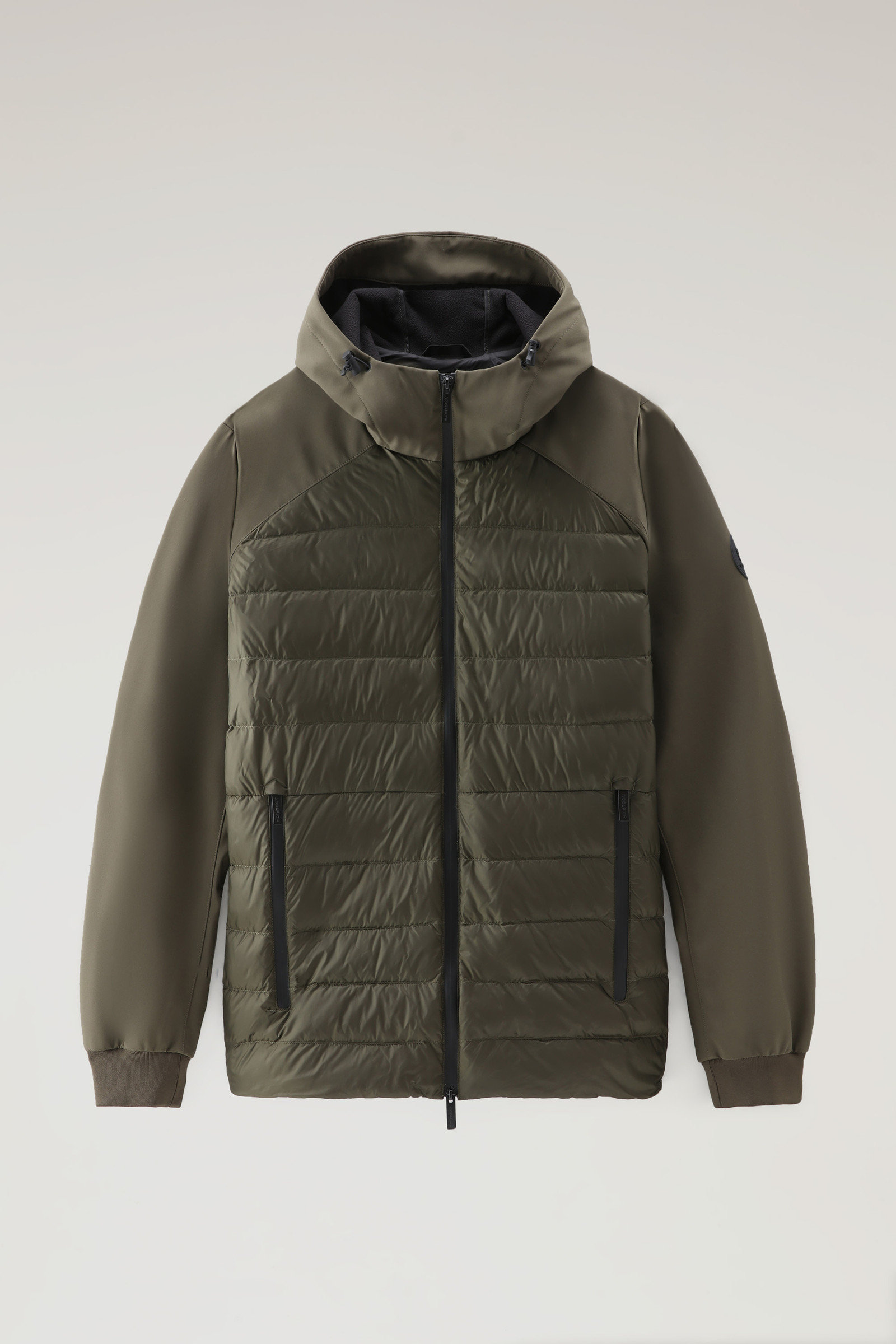 Opgewonden zijn Amfibisch iets Men's Softshell Hybrid Jacket with Front Quilting Green | Woolrich USA
