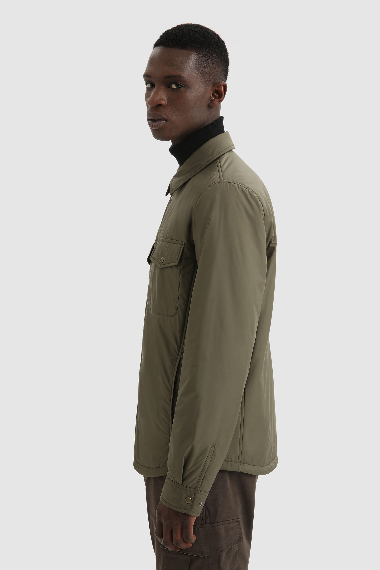 Alaskan Microfiber Shirt with Primaloft® Padding Green photo 3 | Woolrich