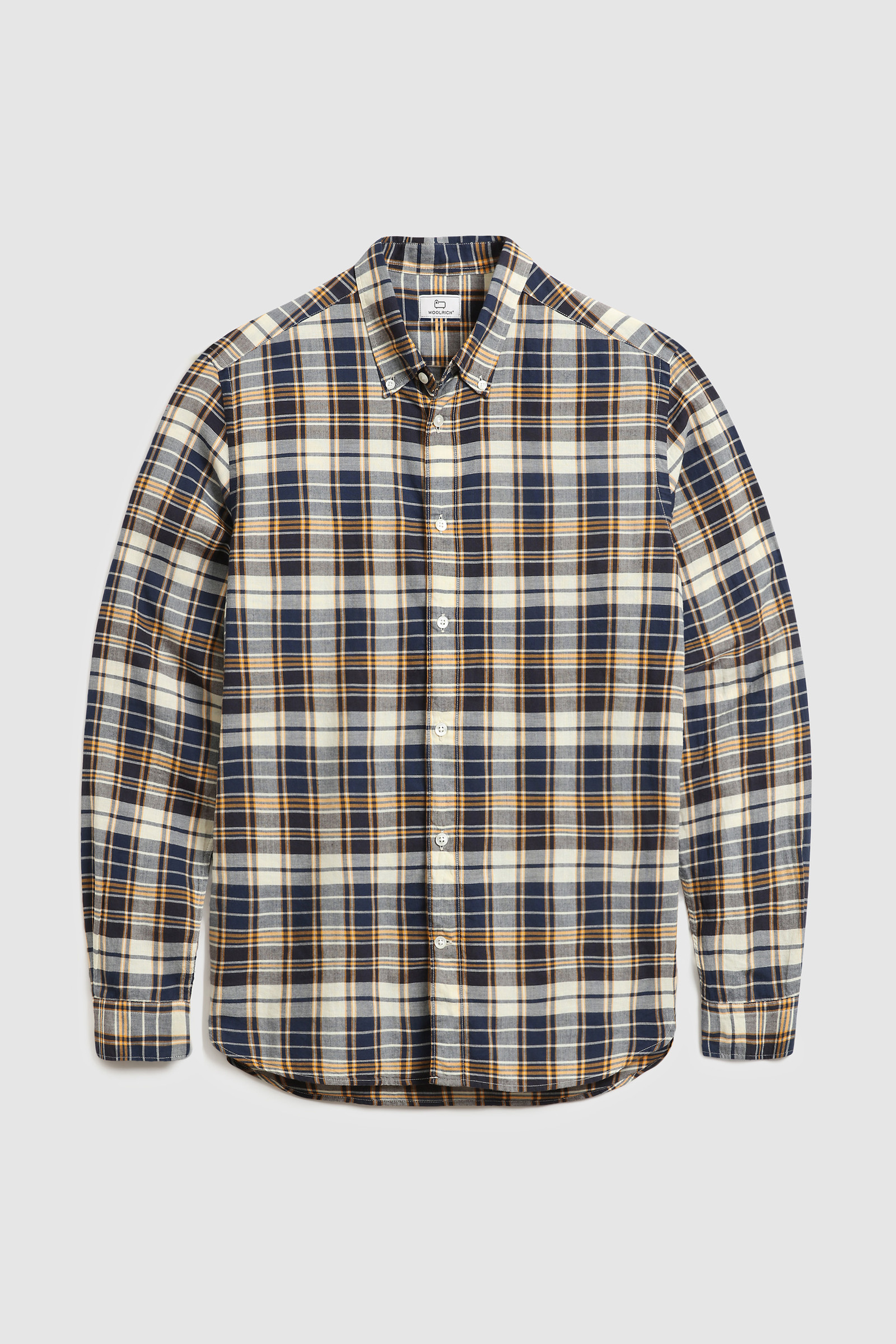 Shirt mit Knopfleiste und Madras-Muster aus Baumwollpopeline Braun photo 4 | Woolrich