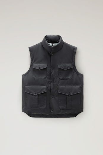 Half Moon Padded Vest in Ramar Cloth Black photo 1 | Woolrich