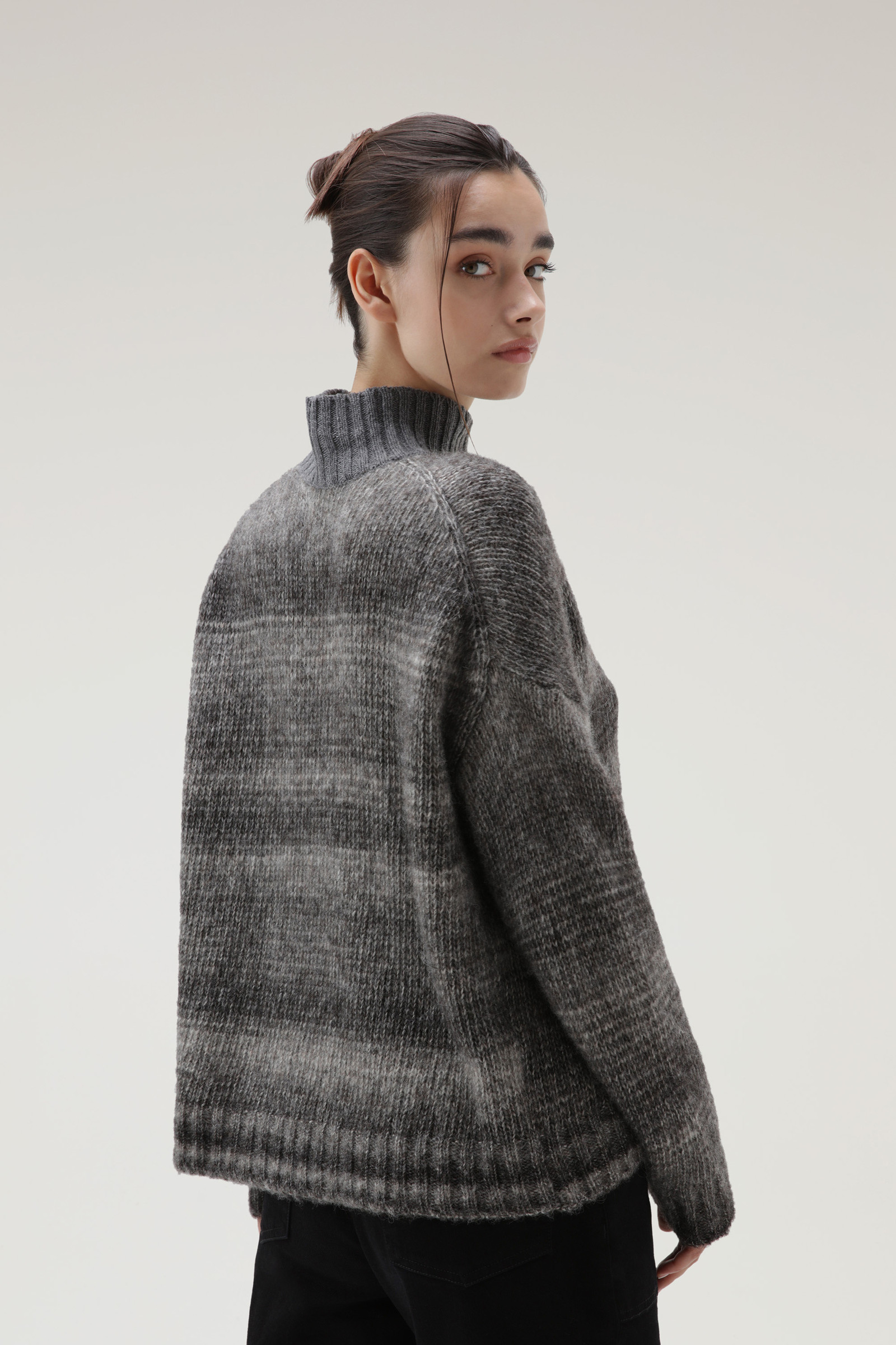 Maglione dégradé a collo alto in misto lana alpaca e cotone photo 3 | Woolrich