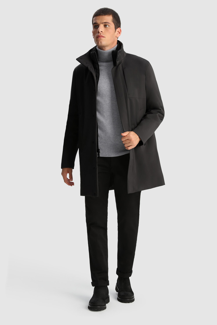 Commuting 2-in-1 Coat in stretch fabric