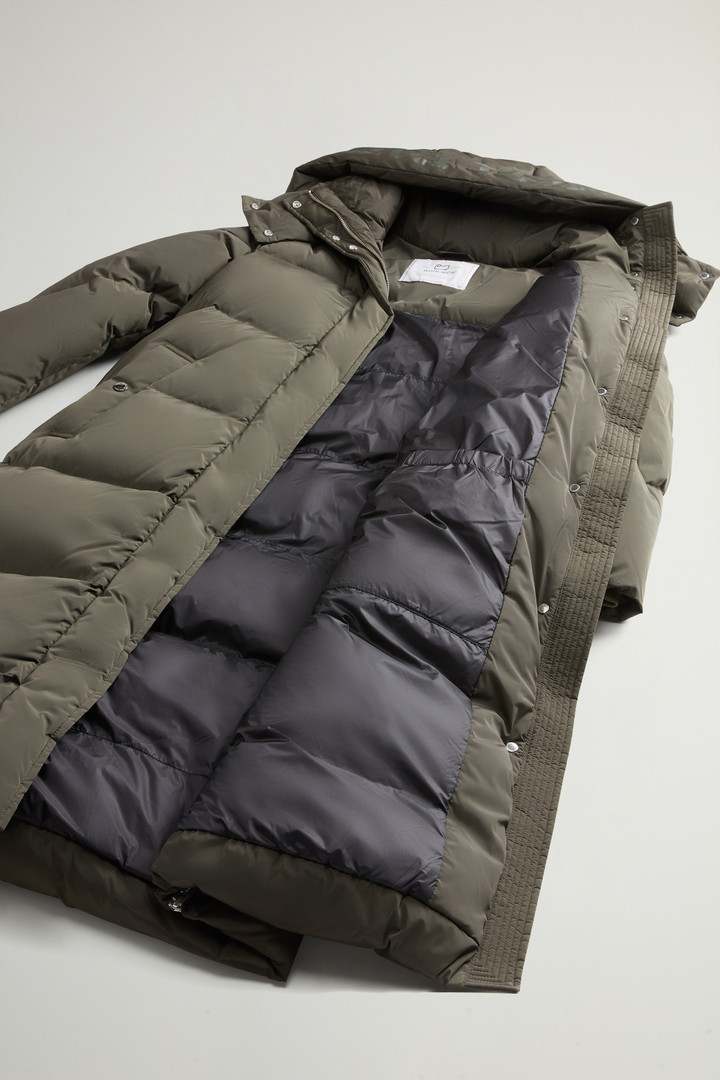 Aurora Long Parka in Stretch Nylon Green photo 12 | Woolrich