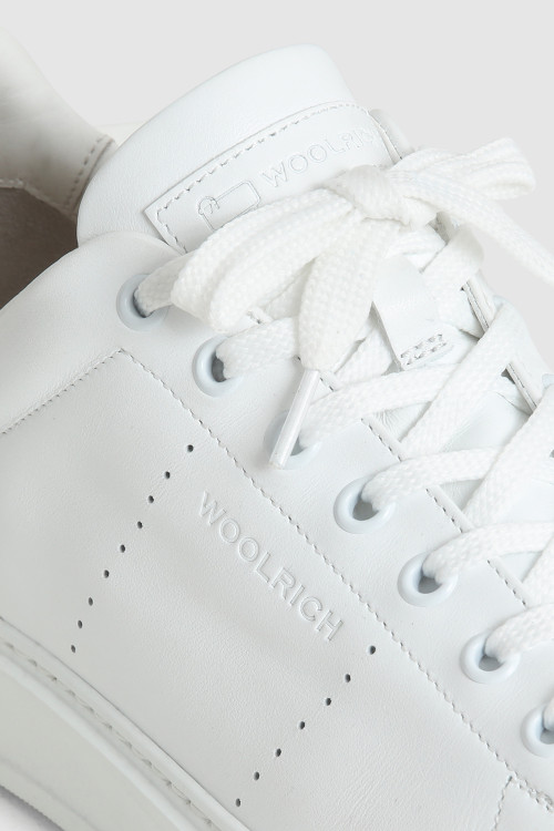 Sneakers Classic Court en cuir blanc photo 2 | Woolrich