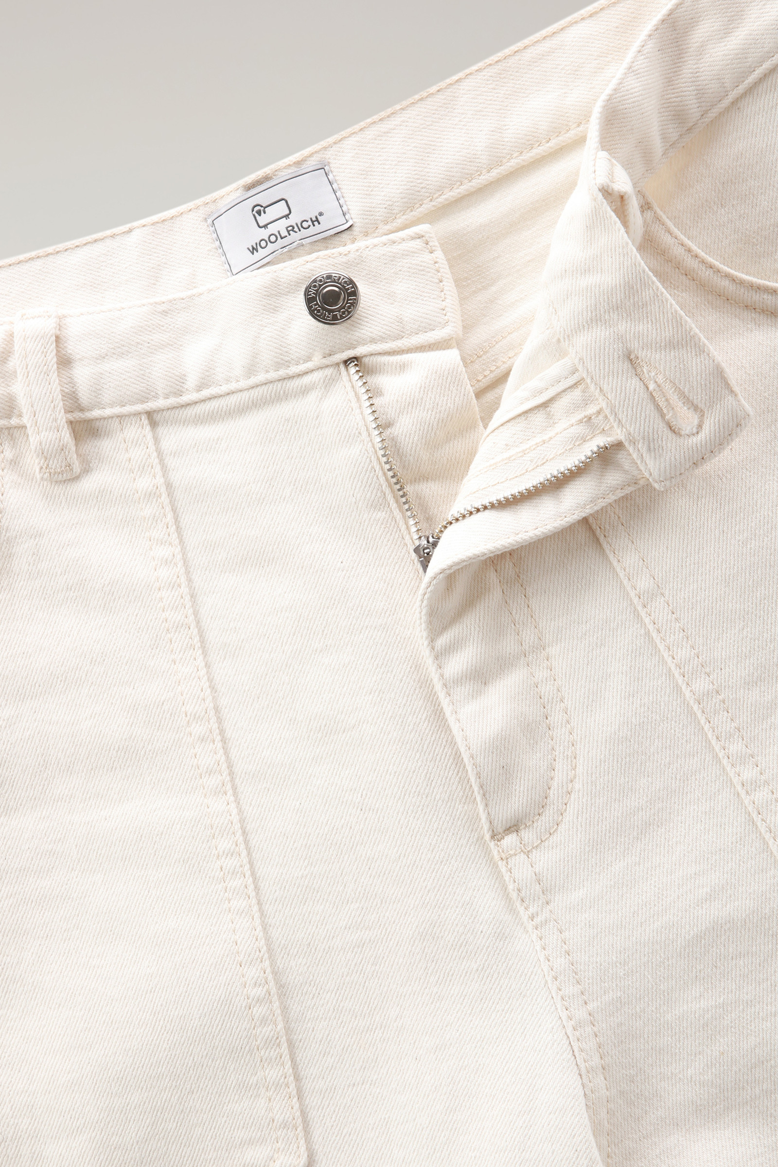 Cotton Bull Denim Pants White photo 5 | Woolrich