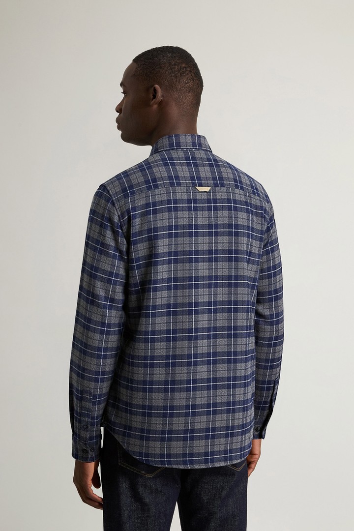 Pure Cotton Flannel Checked Shirt Blue photo 3 | Woolrich