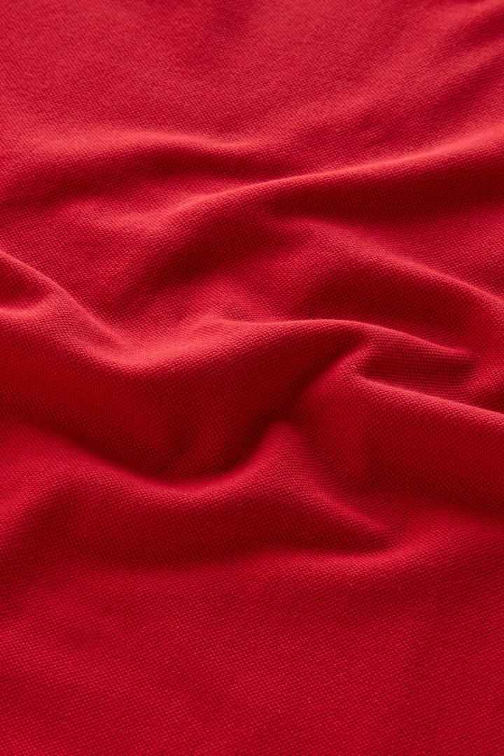 Polo-Shirt aus Piqué aus reiner Baumwolle Rot photo 8 | Woolrich