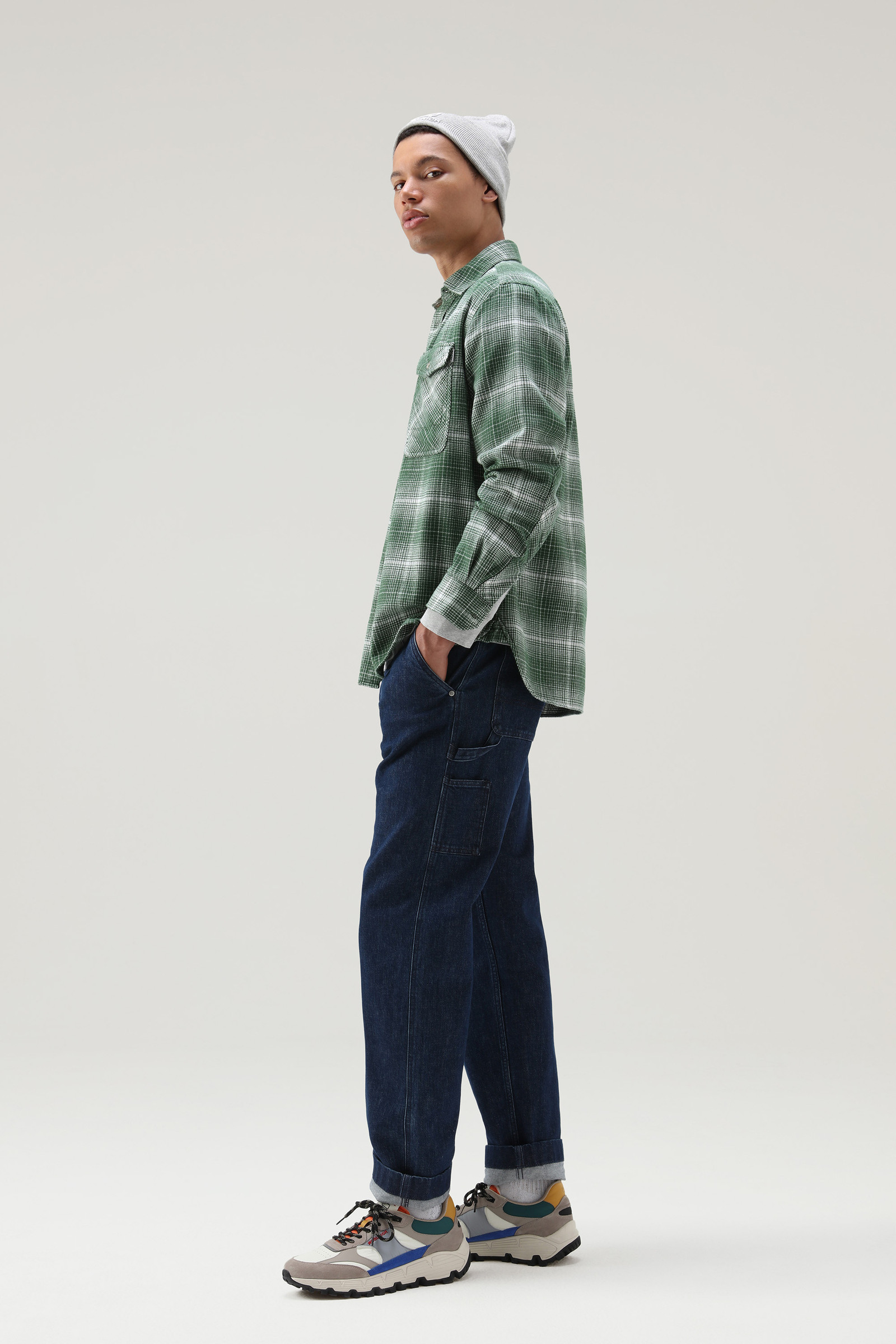 Cruiser Flannel Check Shirt Green | Woolrich USA