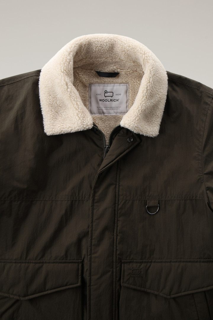 Ripstop Trucker Jacket with Sherpa Wool Lining Green photo 2 | Woolrich