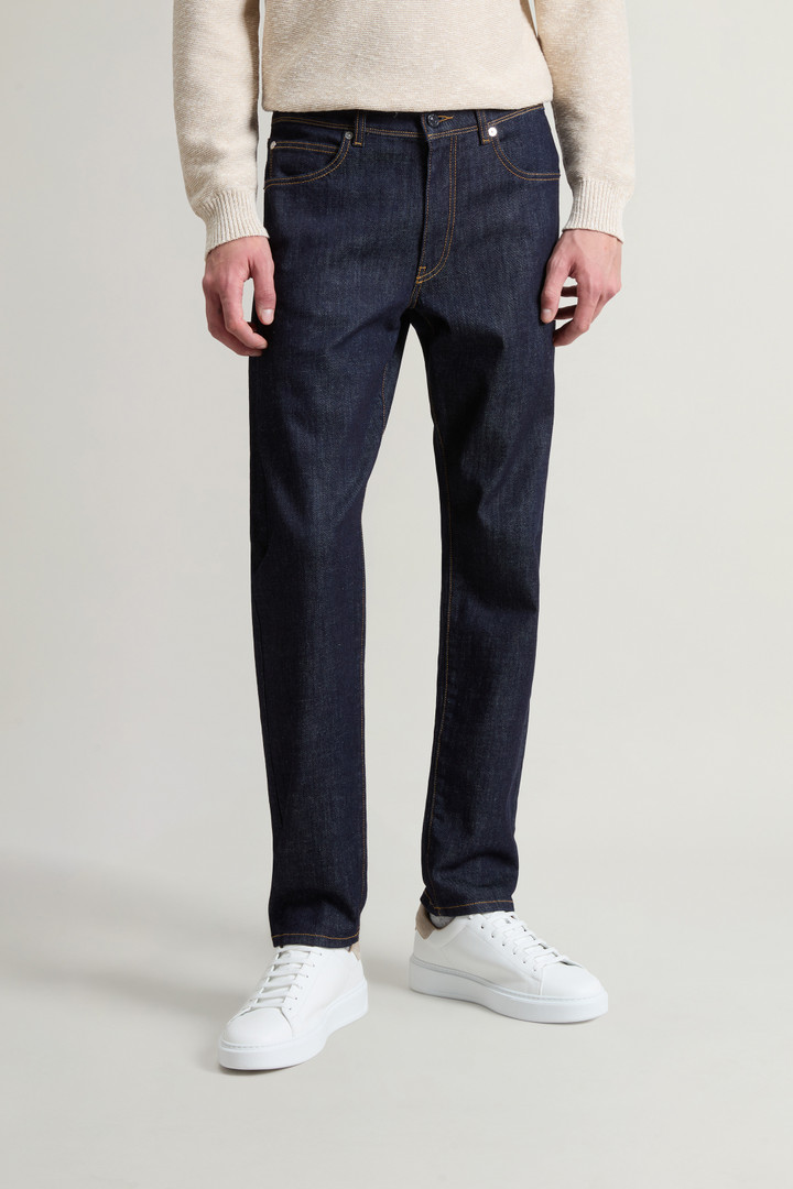 Broek van elastisch denim Blauw photo 2 | Woolrich