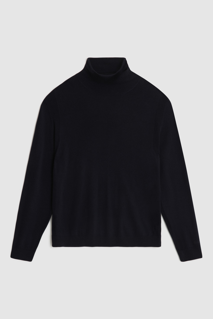 Jersey de cuello alto de lana merino extrafina