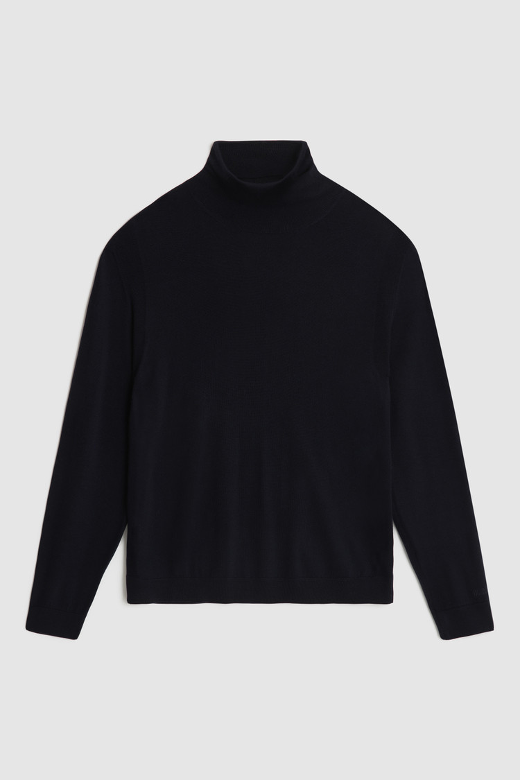 Jersey de cuello alto de lana merino extrafina