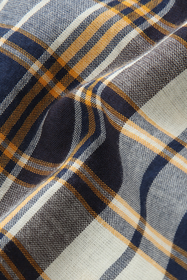 Shirt mit Knopfleiste und Madras-Muster aus Baumwollpopeline Braun photo 8 | Woolrich