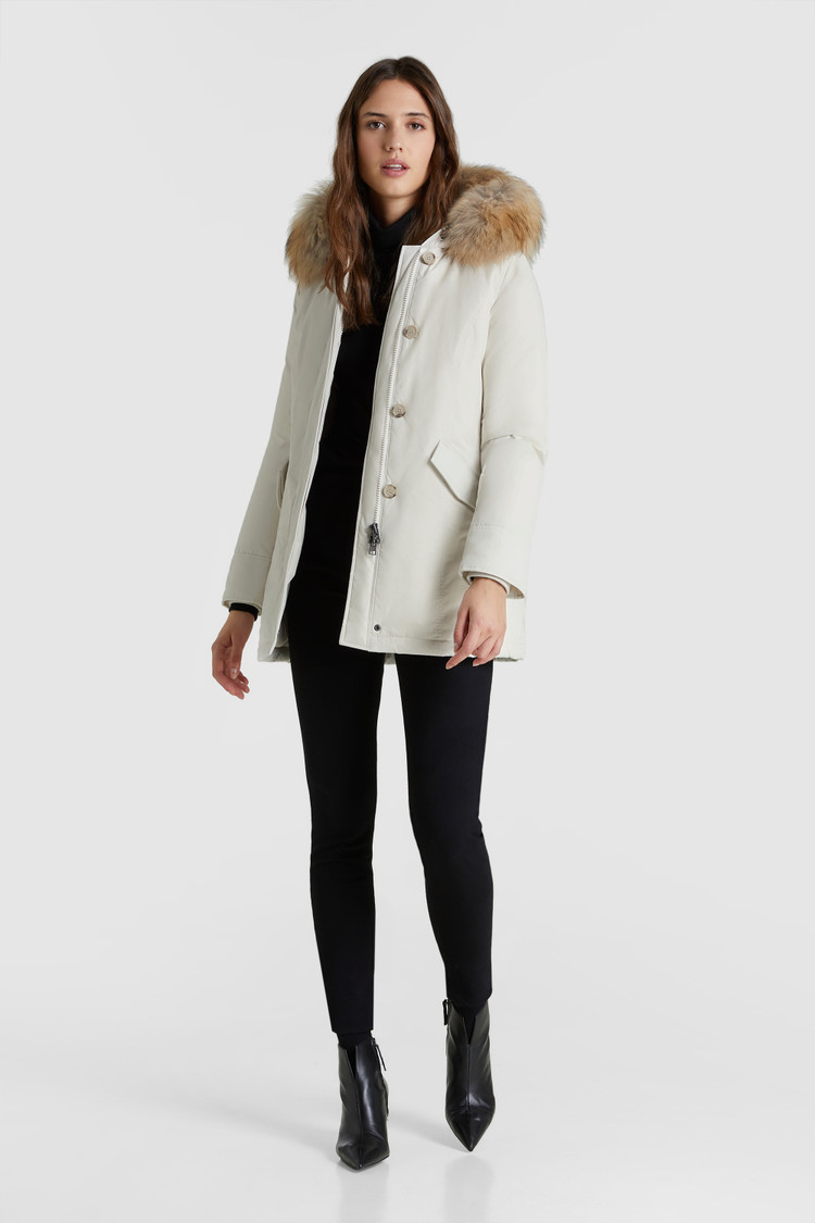 Luxury Arctic Parka with racoon fur